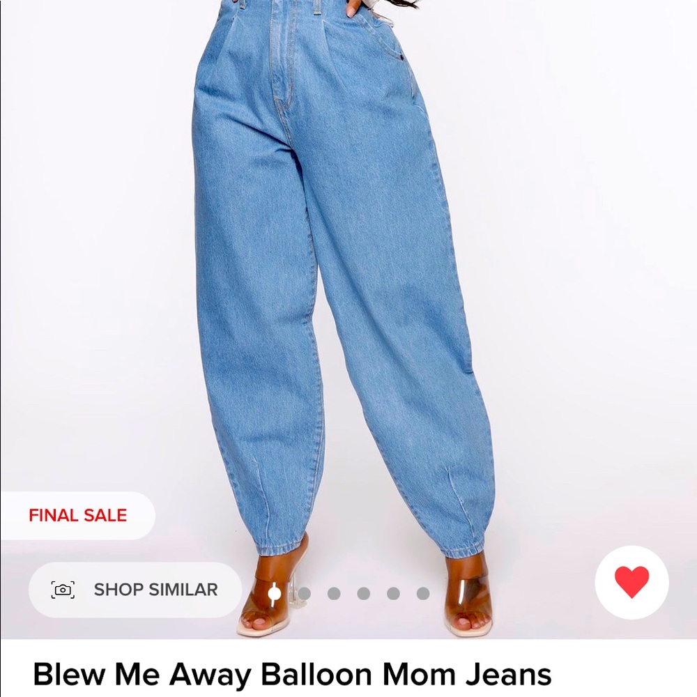 Blew me away balloon mom jeans